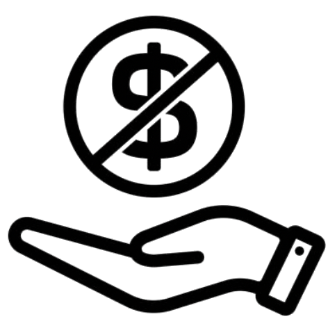 No extra fees illustration
